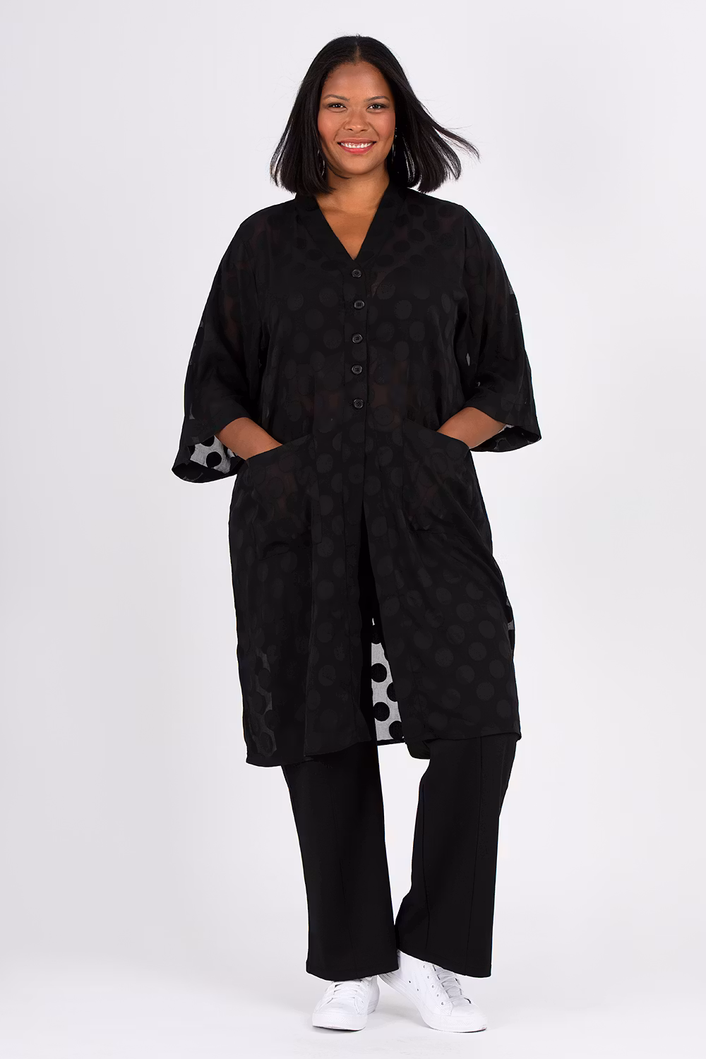 Maja kimono Dot svart