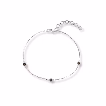 Rökkvarts armband – tre små kristaller