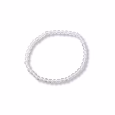 Bergkristall armband – kristallpärlor 4 mm