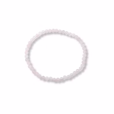 Rosenkvarts armband – fasettslipad kristall 4 mm