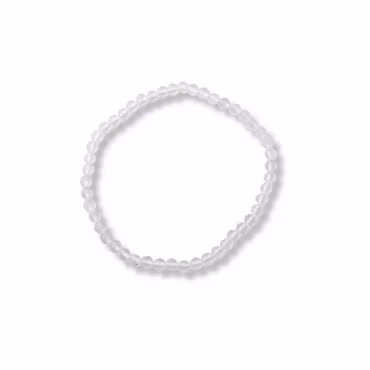 Bergkristall armband – fasettslipad kristall 4 mm
