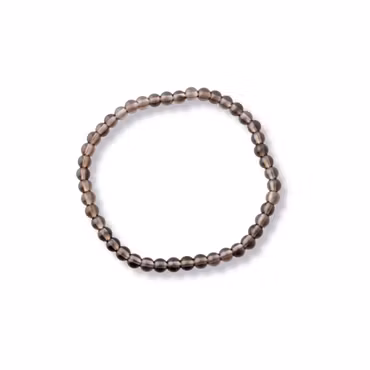 Rökkvarts armband – kristallpärlor 4 mm