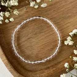 Bergskristall armband – kristallpärlor 4 mm