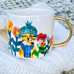 Mugg med guldöra ”Kattis”