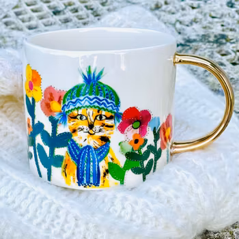 Mugg med guldöra ”Kattis”