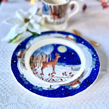 Assiett Emma Bridgewater Rådjur vinter 2:a sortering
