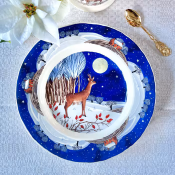 Assiett Emma Bridgewater Rådjur vinter 2:a sortering