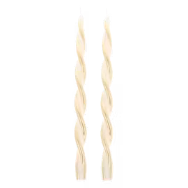 2-pack snurrat ljus GULD