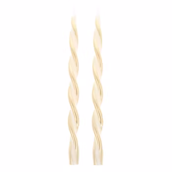 2-pack snurrat ljus GULD