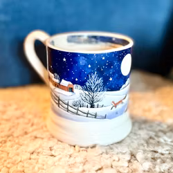 Mugg Emma Bridgewater Rödhake i vinterskrud