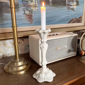 Ljusstake Lejonhjärta Mikaela Willers ljusgrå