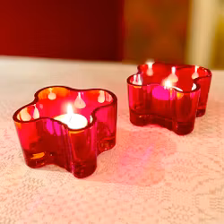 2 ljuslyktor Alvar Aalto Iittala