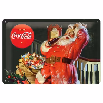 Plåtskylt "Coca Cola" tomte 20x30 cm