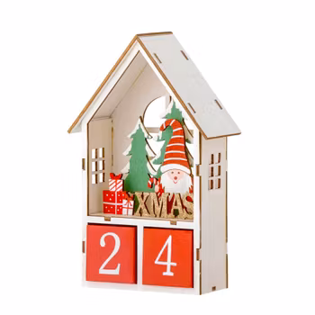 Kalender av plywood ”Xmas”