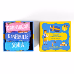 Strumpor 3-pack Fika presentbox stl. 36-40