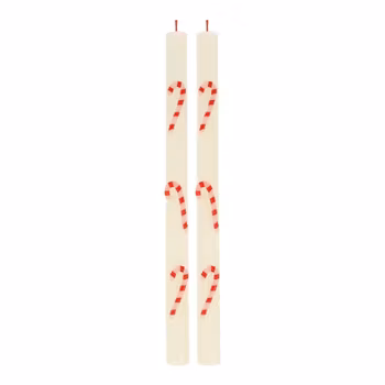 2-pack ljus "Polkagris"