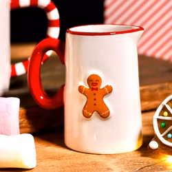 Liten kanna för mjölk eller grädde Pepparkaksgubbe