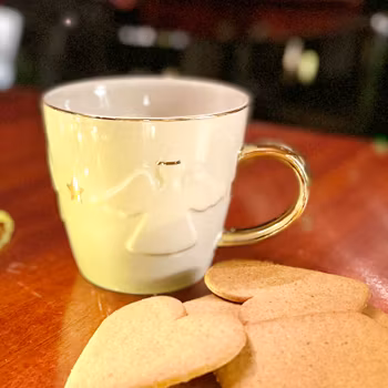 Kopp med guldkant ”Ängel”
