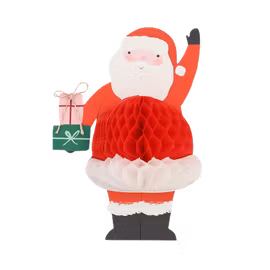 Julkort tomte med honeycomb