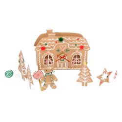 Pop up-kort Pepparkakshus