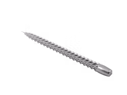 Snurrat stearinljus silver