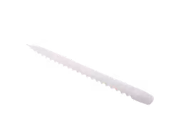 Snurrat stearinljus vitt