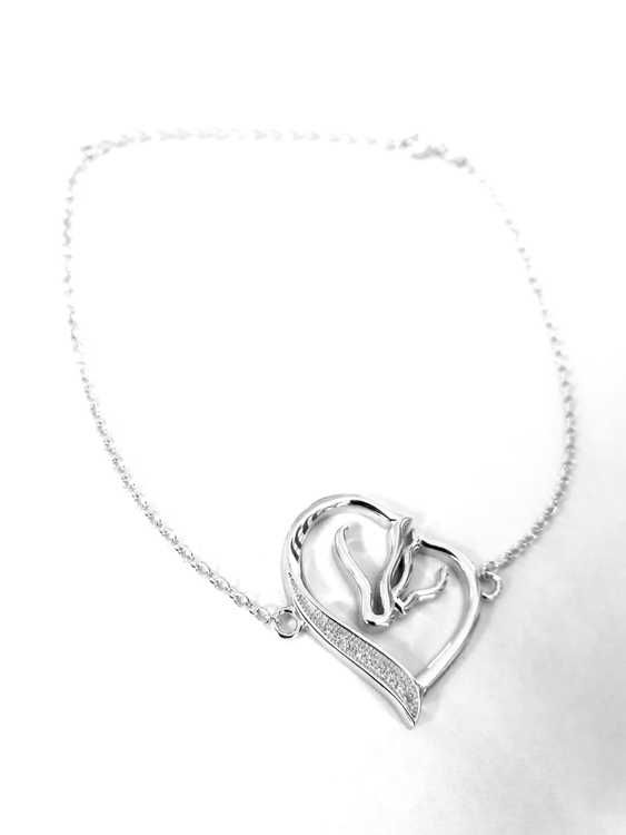 Armband Hjärta, äkta silver