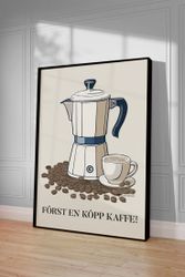 Kaffestund Poster