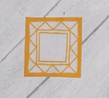 Liten gul duk ca 35 x 35 mm