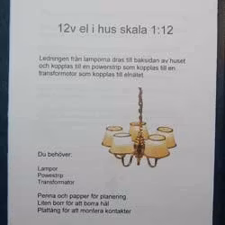 Arbetshäfte, el i dockskåp 12V