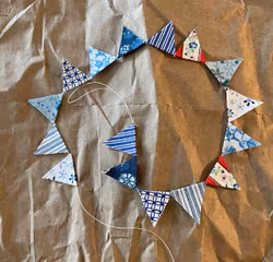 Flaggspel nr 04, blå