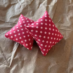 Kuddar stjärna vit, 2 st