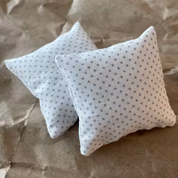 Kuddar blå prick, 2 st