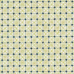 Kakel, grönbeige-blå