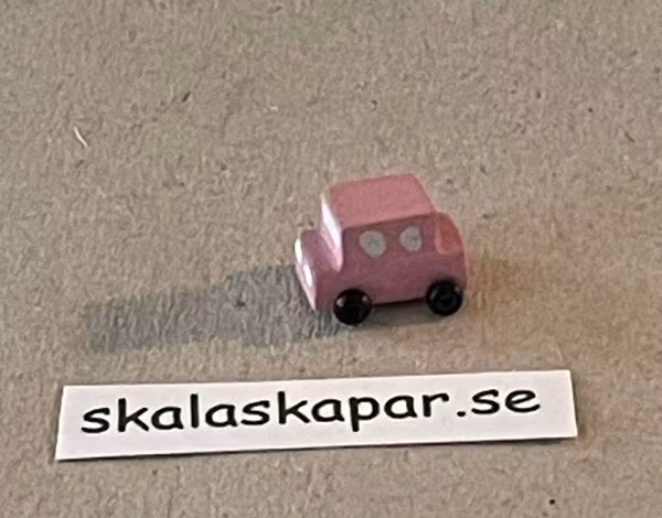 Rosa liten bil