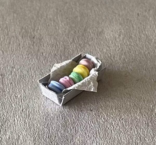 Macarons i låda