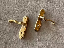 Dörrhandtag, guldfärg, 2 st