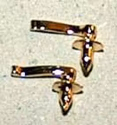 Dörrhandtag, 2 st, mässingsfärg