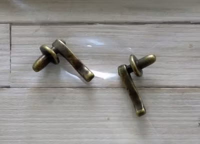 Dörrhandtag, 2 st, "antik mässing"