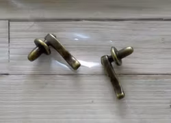 Dörrhandtag, 2 st, "antik mässing"
