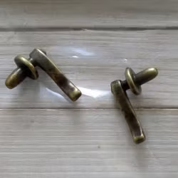 Dörrhandtag, 2 st, "antik mässing"