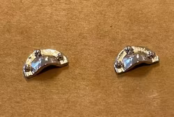 Lådhandtag, 2 st, silverfärg