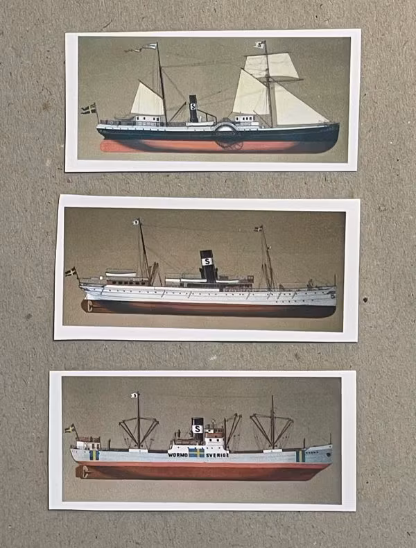 Bilder, tre båtar