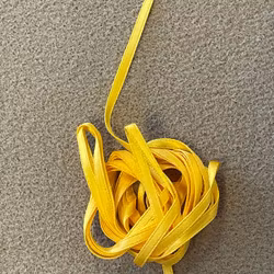 Satinband, gult, 3 mm