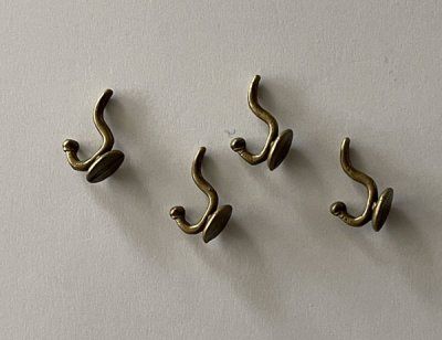 Krokar i metall, 4 st