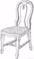 Gustavianska Rokokostolen, byggsats, 2 stolar