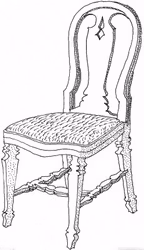 Gustavianska Rokokostolen, byggsats, 2 stolar