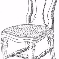 Gustavianska Rokokostolen, byggsats, 2 stolar