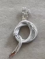 Lampa på sladd, med rund spets, 12V, 4 st