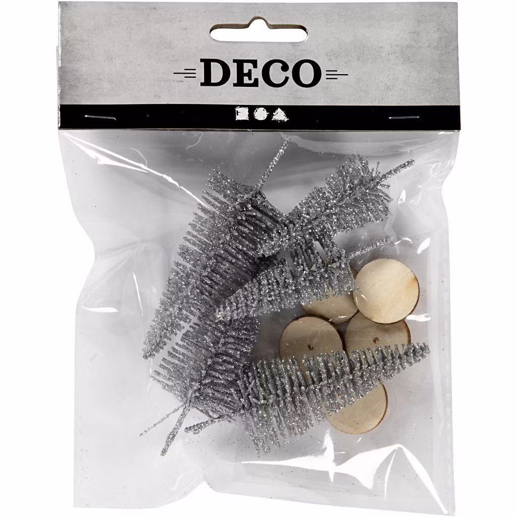 Bordsgran, 5 st, silver